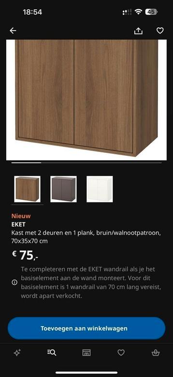 Eket walnoot ikea 3 keer 70 1 keer 35 beschikbaar voor biedingen
