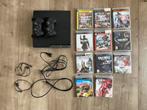 PlayStation 3 Slim 320GB + 2 controllers + 11 games, Spelcomputers en Games, Spelcomputers | Sony PlayStation 3, Met 2 controllers