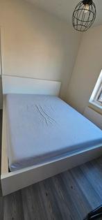 Ikea Malm bed 160x200, incl. lattenbodem, Ophalen, Wit, Tweepersoons, Zo goed als nieuw