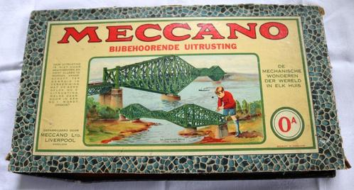 Antiek Meccano set 0A met handleiding boek - jaren 20, Antiek en Kunst, Antiek | Speelgoed, Ophalen