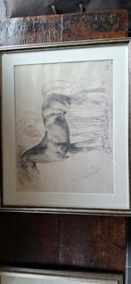 Tekening van een Paard, Antiek en Kunst, Ophalen