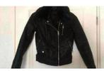 Leren jas zara maat s met bontkraag, Kleding | Dames, Jassen | Winter, Ophalen of Verzenden, Zo goed als nieuw, Maat 38/40 (M)