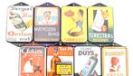 8 stuks - emaille deurpostje / emaille reclame, Ophalen of Verzenden, Zo goed als nieuw, Reclamebord