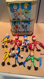 Vintage set van 7 buigpoppetjes van Brabo met accessoires, Ophalen of Verzenden, Gebruikt