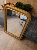 Brocante franse spiegel, Ophalen, Rechthoekig, Minder dan 50 cm