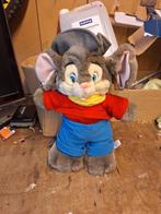 Vintage grote knuffel Disney Fievel American Tail jaren 80, Ophalen of Verzenden, Gebruikt, Knuffel