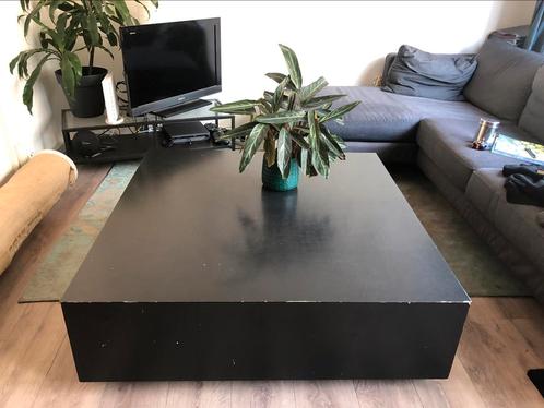 Salontafel, Huis en Inrichting, Tafels | Salontafels, Gebruikt, Minder dan 50 cm, 100 tot 150 cm, 100 tot 150 cm, Vierkant, Overige houtsoorten