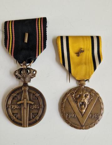 2 Belgische medailles.  beschikbaar voor biedingen