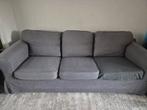 Ikea Holtrop Bank en Stoel - Grijze Bekleding, Huis en Inrichting, Ophalen, Gebruikt, Driepersoons, Rechte bank