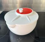 Slacentrifuge in Wit met Rood, Huis en Inrichting, Keuken | Tupperware, Verzenden, Zo goed als nieuw, Rood