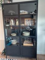 Stalen vitrinekast, Ophalen, 100 tot 150 cm, Industriële kast, Zo goed als nieuw