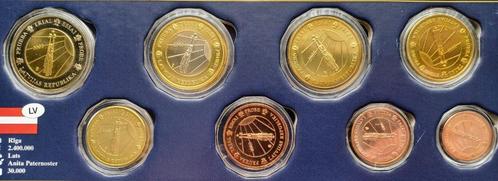 Letland Probeset 2003 EURO SET 1 CENT - 2 EURO UNC, Postzegels en Munten, Penningen en Medailles, Overige materialen, Buitenland