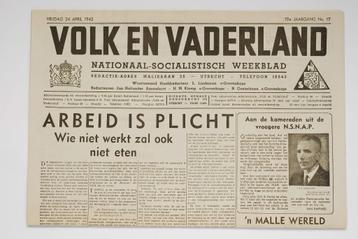 24 april 1942 - Volk en Vaderland | Heruitgave beschikbaar voor biedingen