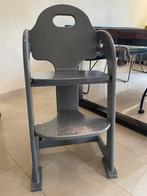 Tiamo Houten kinderstoel, meegroeistoel incl.eetblad, grijs, Ophalen, Gebruikt, Meegroeistoel