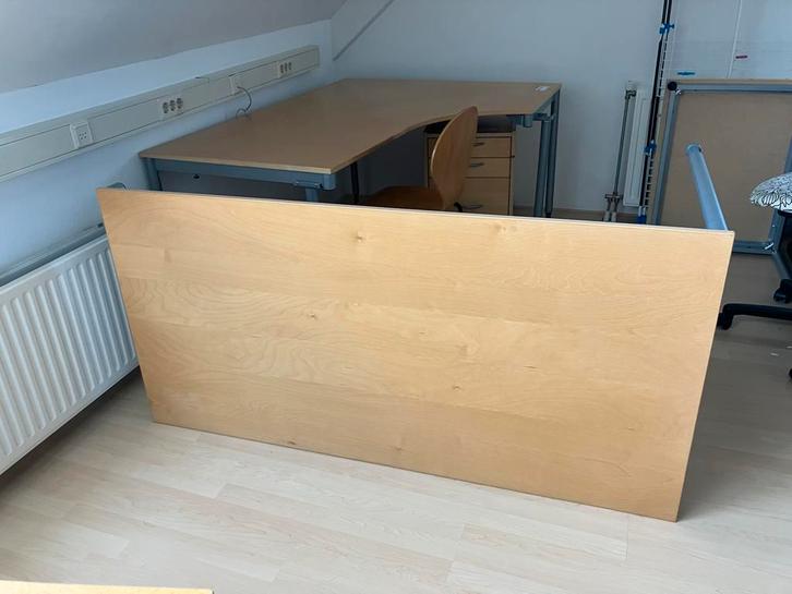 IKEA Effektiv Bureau Blad 180x80 - ZGAN, Huis en Inrichting, Bureaus, Zo goed als nieuw, Bureau, In hoogte verstelbaar, Ophalen