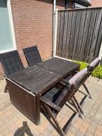 Ikea tuinset 4 personen, tafel tot 8 personen, Tuin en Terras, Ophalen, 4 zitplaatsen, Gebruikt, Tuinset