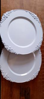 2 Antieke Plastic Bordjes, Overige materialen, Gebruikt, Ophalen of Verzenden, Bord(en)