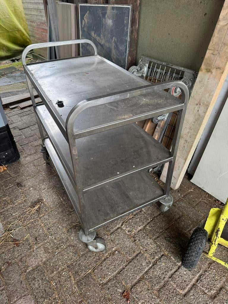 Serveerwagen horeca 3 laags, 100 liter of meer, Ophalen, Zo goed als nieuw, Transportkar