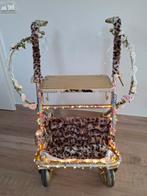 Rollator gepimpt goud, strassteentjes, lampjes, Sarah 50, Ophalen, Gebruikt