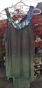 TUNIEK maat XL, DIDI, groen, paillette/ lovertjes - mouwloos, Maat 42/44 (L), Nieuw, Didi, Ophalen of Verzenden