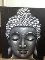 Groot Boeddha schilderij op doek - 120x100cm, Ophalen of Verzenden