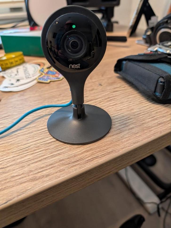 Nest Cam Indoor - Beveilig je huis, Audio, Tv en Foto, Videobewaking, Gebruikt, Binnencamera, Ophalen
