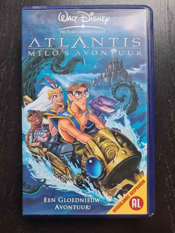 Disney VHS - Atlantis: Milo's Avontuur - Nederlands, Cd's en Dvd's, VHS | Kinderen en Jeugd, Zo goed als nieuw, Tekenfilms en Animatie