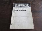 Suzuki GT380 GT380J 1972 parts list catalogue, Motoren, Suzuki