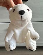 Witte knuffel Polar Bear ijsbeer stof met zandvulling, Ophalen of Verzenden, Nieuw, Beer