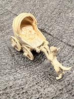 Miniatuur zilveren poesje met wandelwagen, Ophalen of Verzenden, Zilver