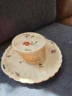 Vintage gebakstel rozen, Ophalen of Verzenden