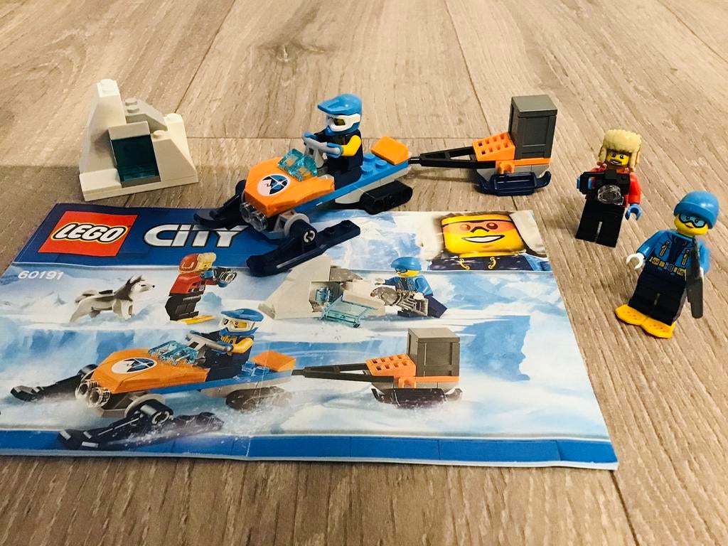LEGO city 60191, Arctic exploration team, huskey mist, ZGAN, Ophalen of Verzenden, Zo goed als nieuw, Complete set, Lego