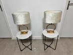 Mooie lamp incl bijzettafel, Huis en Inrichting, Ophalen of Verzenden, Zo goed als nieuw, Rond