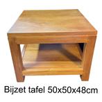 klein bijzet tafeltje van teakhout, Minder dan 55 cm, Oordeelsestraat 58, JPpol Trading, Modern strak