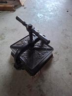 Oude drukpers, Ophalen, Gebruikt