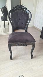 Zwarte barokstoel, Huis en Inrichting, Stoelen, Ophalen, Hout, Gebruikt, Barok