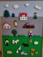Schilderij met porseleinen boerderij dieren, Kinderen en Baby's, Kinderkamer | Inrichting en Decoratie, Ophalen, Gebruikt, Overige typen