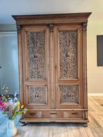 Brocante sierlijke antiek vintage kledingkast one of a kind, Huis en Inrichting, Gebruikt, 200 cm of meer, ., Ophalen of Verzenden