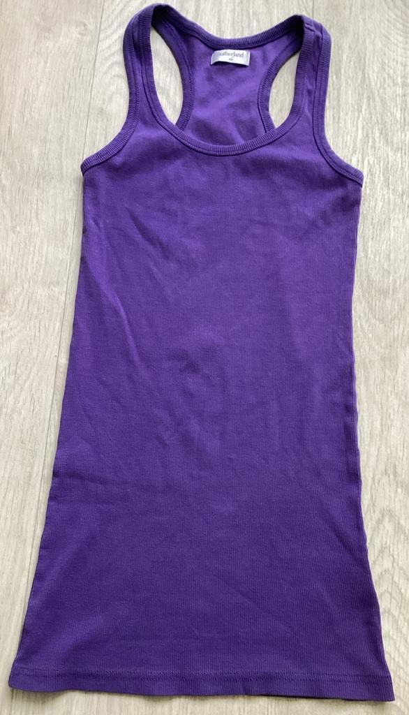 Paarse tanktop - Sutherland maat XS, Kleding | Dames, Tops, Zo goed als nieuw, Maat 34 (XS) of kleiner, Paars, Zonder mouw, Ophalen of Verzenden