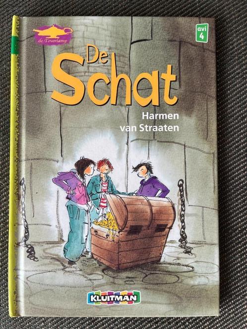 Harmen van Straaten - De schat. (Hardcover) AVI E4, Boeken, Kinderboeken | Jeugd | onder 10 jaar, Zo goed als nieuw, Ophalen of Verzenden