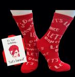 LET'S DANCE SOKKEN (UNISEX) + VERJAARDAGS KAART DAVID BOWIE, Ophalen of Verzenden, Nieuw, Sokken en Kniesokken
