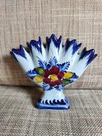 Vijf vinger tulpenvaas blauw vestal alcobaca portugal, Antiek en Kunst, Antiek | Vazen, Verzenden