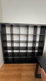 Ikea Kallax kast zwart - met lichte beschadigingen, Huis en Inrichting, Kasten | Boekenkasten, Ophalen, Met plank(en), Kunststof