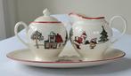 Kerstservies Wedgwood Kerst Suiker en Melk met Onderschotel, Huis en Inrichting, Keuken | Servies, Overige typen, Ophalen of Verzenden