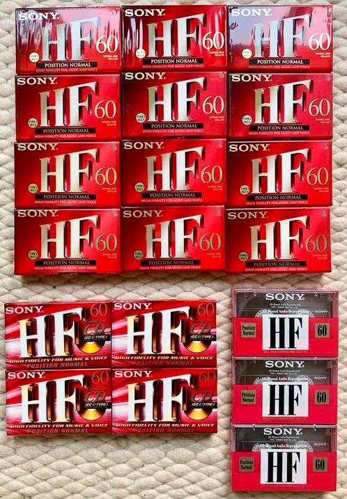 NOS Sony HF60 HF-60 NIEUW cassettebandjes HF 60 cassettes, Cd's en Dvd's, Cassettebandjes, Nieuw in verpakking, Onbespeeld, 2 t/m 25 bandjes
