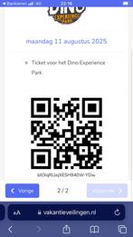 1x toegang tot dino experience park op 11 augustus 2025, Tickets en Kaartjes, Eén persoon