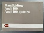 AUDI 100 QUATTRO 1985 OLDTIMER  instructieboekje NL, Auto diversen, Verzenden