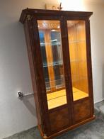 ITALIAANSE VITRINEKAST.HOOGLANS., Huis en Inrichting, Kasten | Vitrinekasten, Ophalen, Gebruikt, 100 tot 150 cm, Italiaans