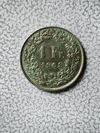 Zwitserland 1 franc 1963, Postzegels en Munten, Ophalen of Verzenden, Overige landen