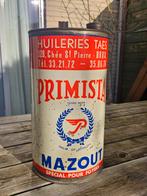 Vintage Primista olieblik Mazout Blik garageblik, Verzamelen, Merken en Reclamevoorwerpen, Ophalen of Verzenden, Gebruikt, Gebruiksvoorwerp
